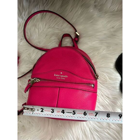 Kate spade mini backpack hot pink backpack with adjustable straps - Picture 8 of 10